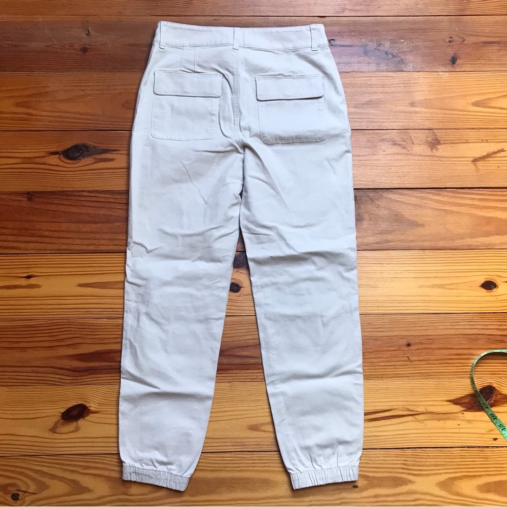 Loft Light Beige Gathered Ankle Khaki Pants, NWT, 0 - Picture 10 of 11